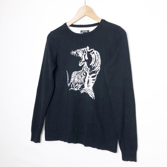 Unwine Black tiger, graphic, print sweater - Picture 4 of 10